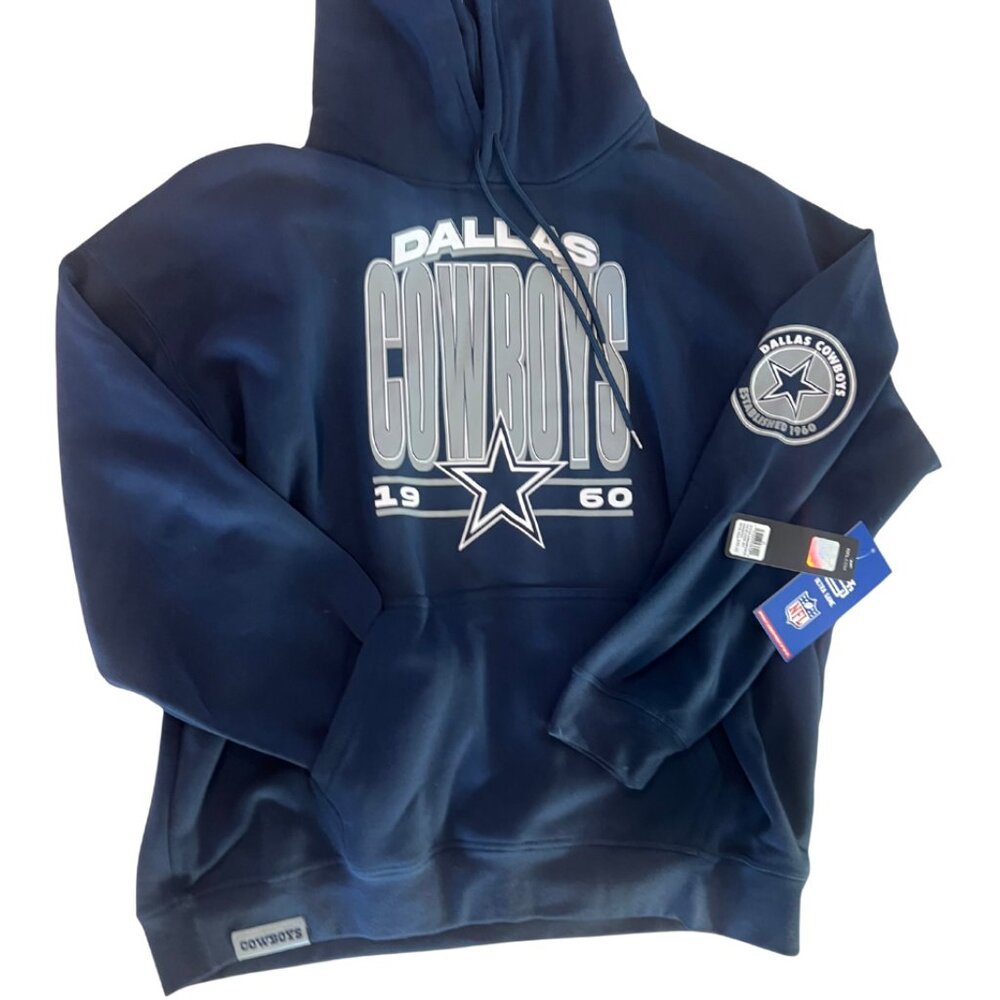 NWT Ultra Game NFL Dallas Cowboys "Established 1960" Pullover Hoodie Men's XL